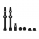 JUEGO DE VALVULAS MUC-OFF ALUMINIO TUBELESS 60 mm NEGRO