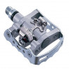 PEDAL M324 SPD PLATA CON CALAS SM-SH56